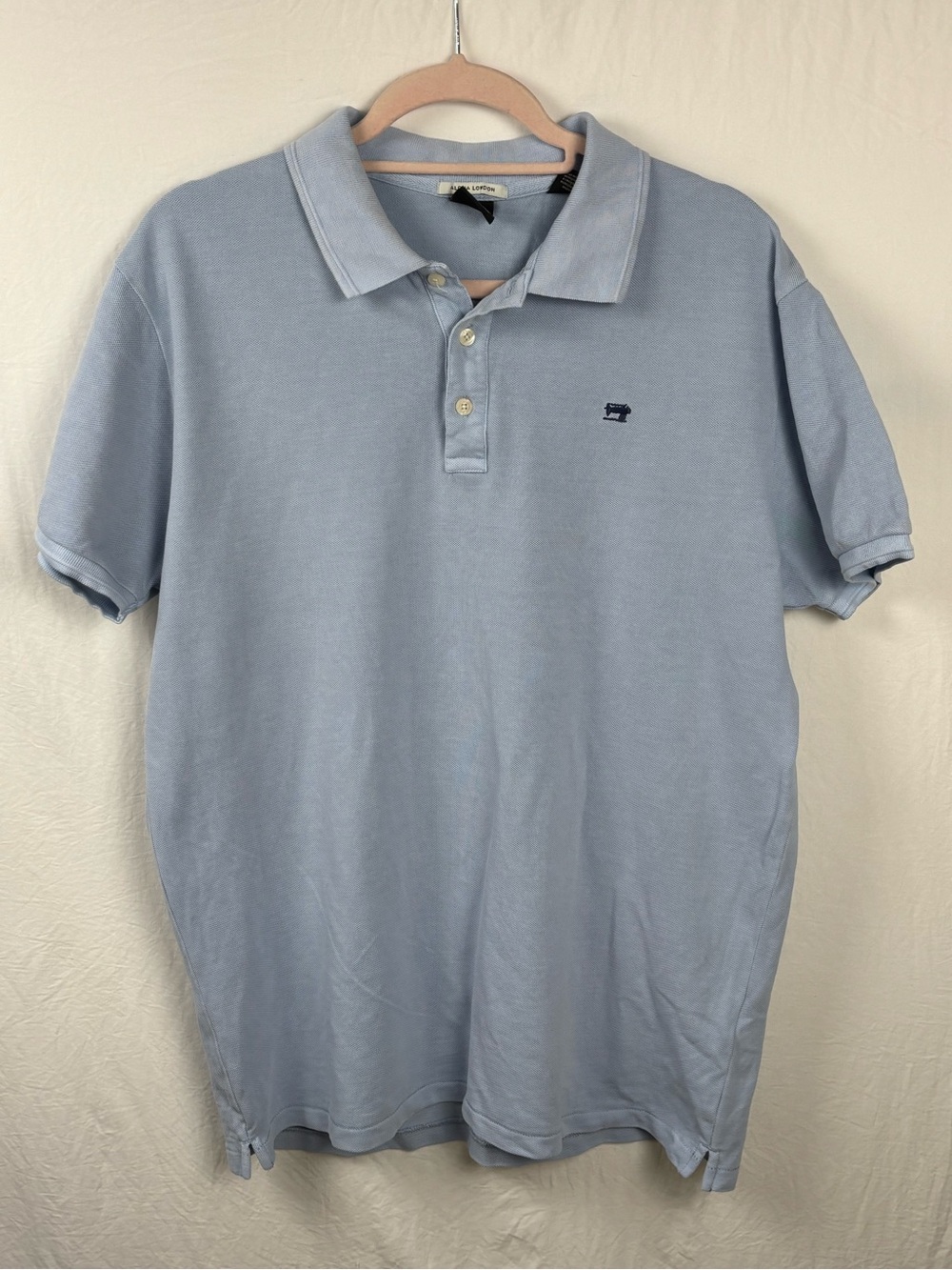 Scotch & Soda Light Blue Men's Polo Xlarge